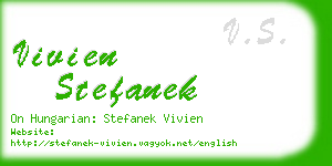 vivien stefanek business card